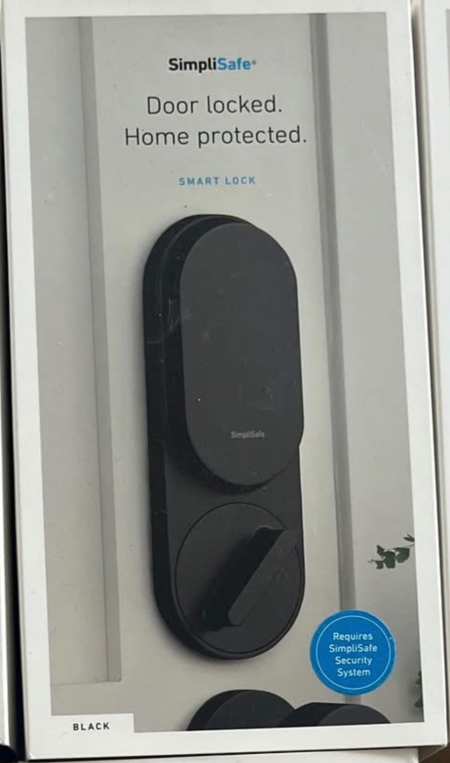 SimpliSafe Smart Lock Door Lock with PIN Keypad Black New in Box
