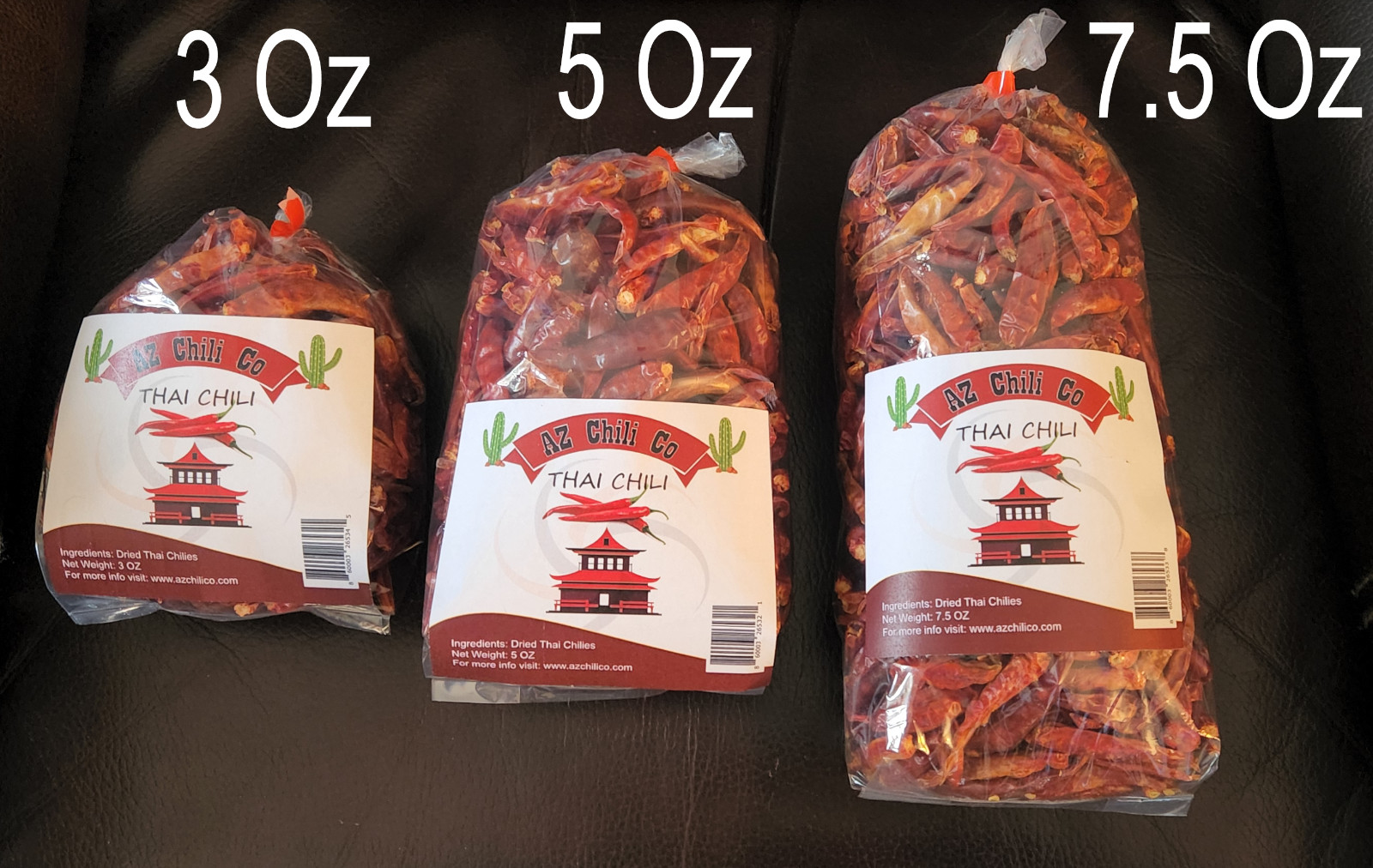 Dried Thai Chili Peppers Imported from Thailand Birds Eye Chilies