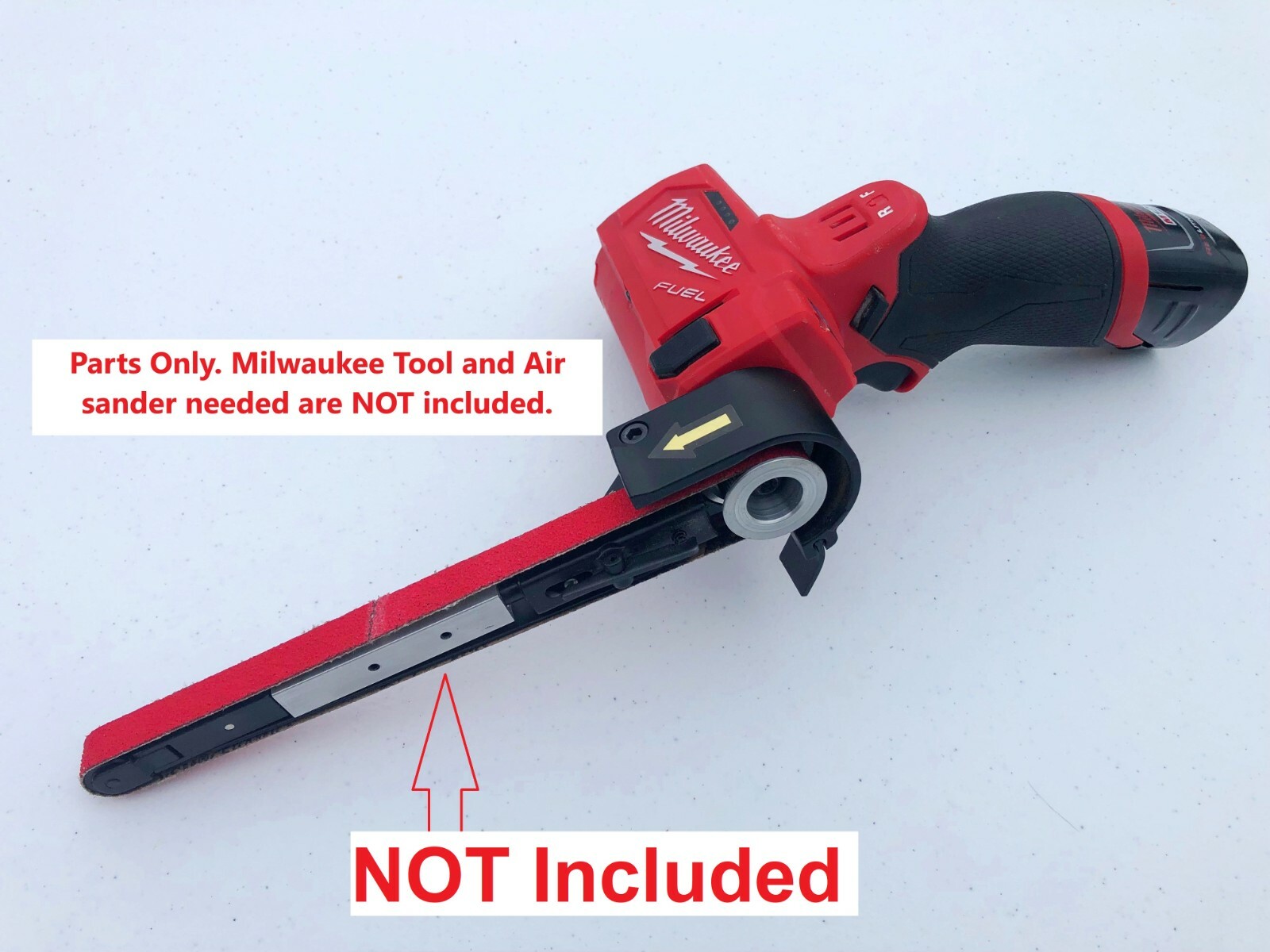 Belt Sander CONVERSION PARTS FOR Milwaukee M12 Cut Off Saw 2522-20, 1/2″ x 18″