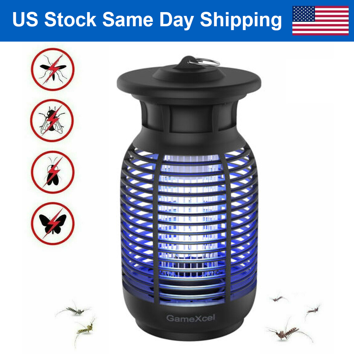 Mosquito Fly Bug Insect Zapper Killer Electronic Light Trap Lamp Indoor Outdoor