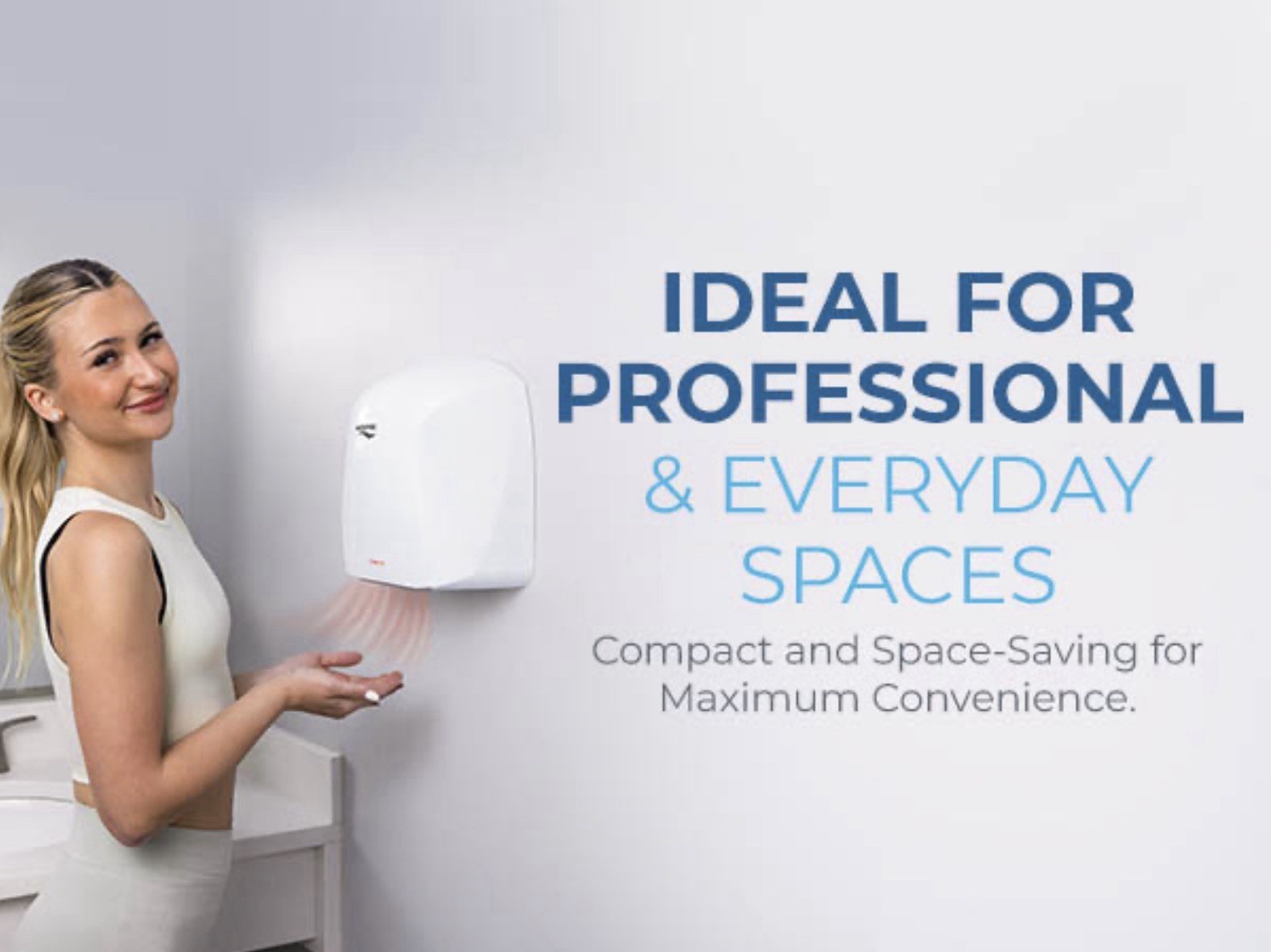 Airspire®️ Summer Breeze Automatic Electric Warm Air Hand Dryer ~ HEPA ~ 1100W