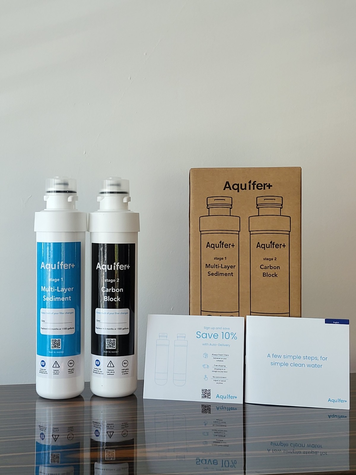 Avalon® 2 Stage Replacement Filter Cartridge Set for Bottle less Water Cooler