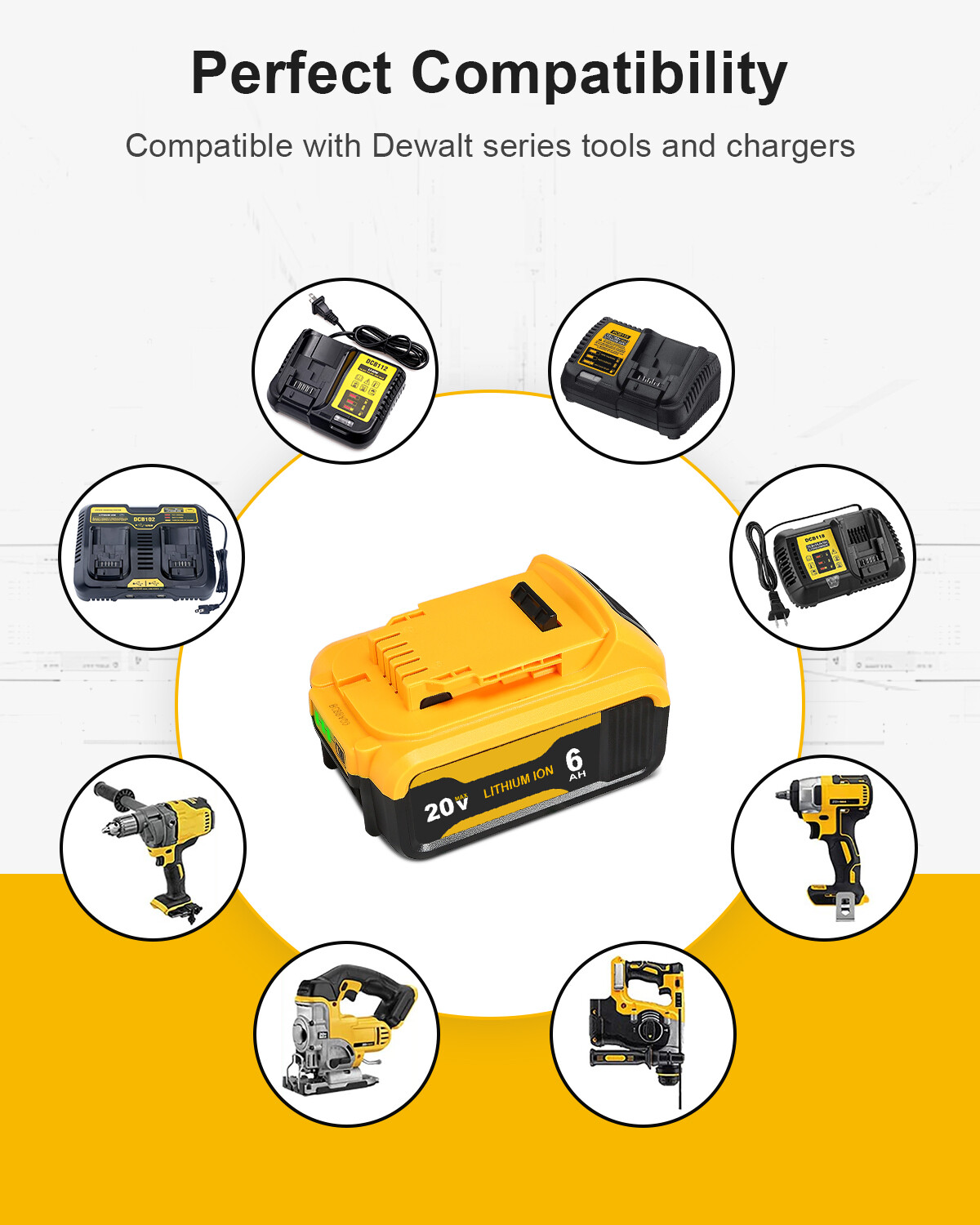 For Genuine DEWALT DCB104 20V MAX Multi-Port Fast Charger or/4X DCB205 Batteries