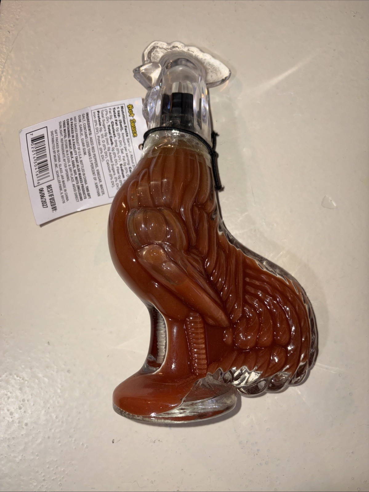 Don’t Be Chicken Hot Sauce Molded Glass Bottle 6.3oz Red Habanero Wing Sauce