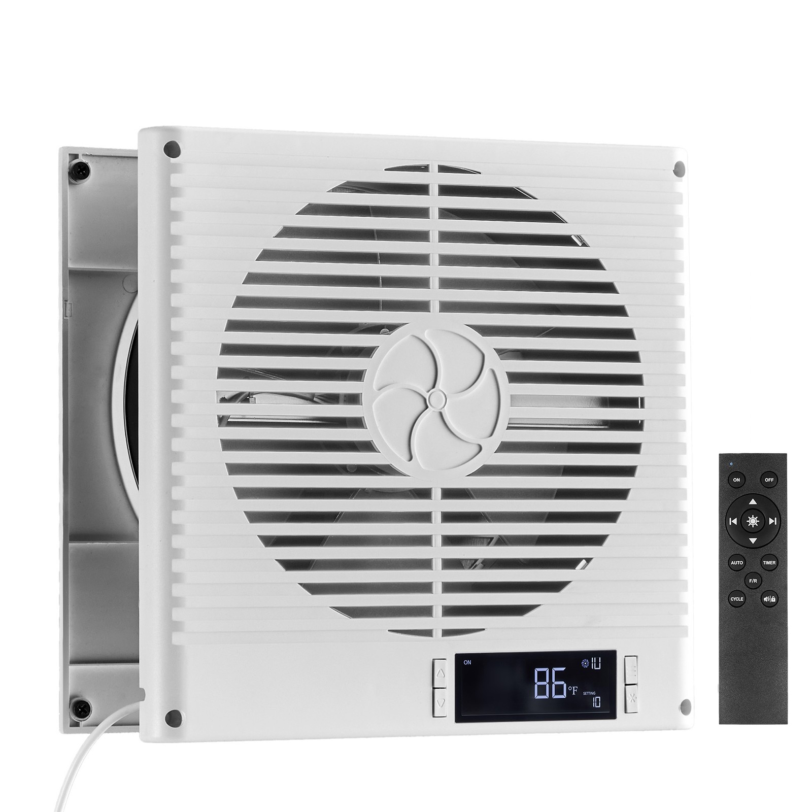 7.5 Inch Room to Room Fan 2-in-1 305 CFM Through Wall Fan Remote Control