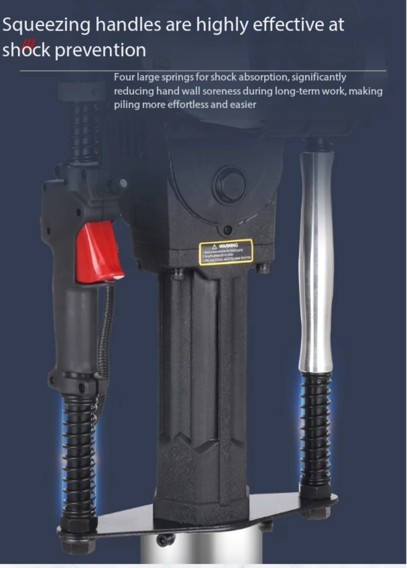 95 Octane Gas-Powered Pile Driver: A Portable, Electric Pile-Driving Tool