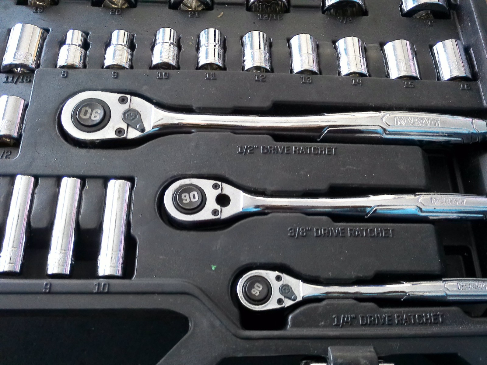 Kobalt Mechanics Chrome Tool Set, SAE, Metric – Hard Case Free US Shipping