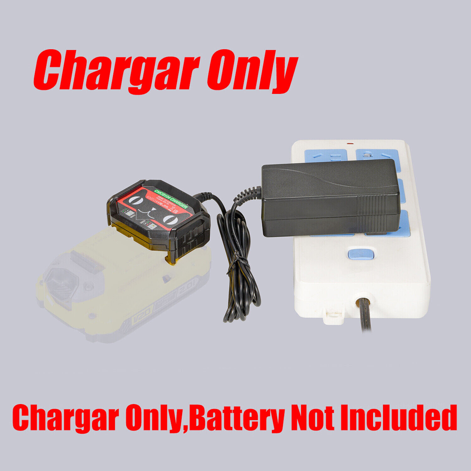 1x Fast Charger Only for New Stanley FTAMAX V-20 Battery – (AC 100- 240V, 2Ah)