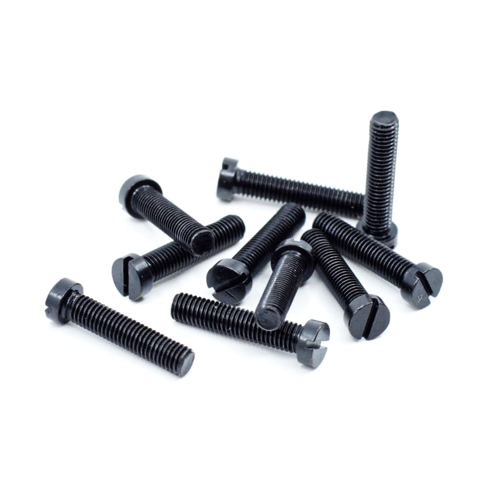10 PCS Black Oxide Slotted Fillister Head Gun Screws 840×3/4 Inch Parts
