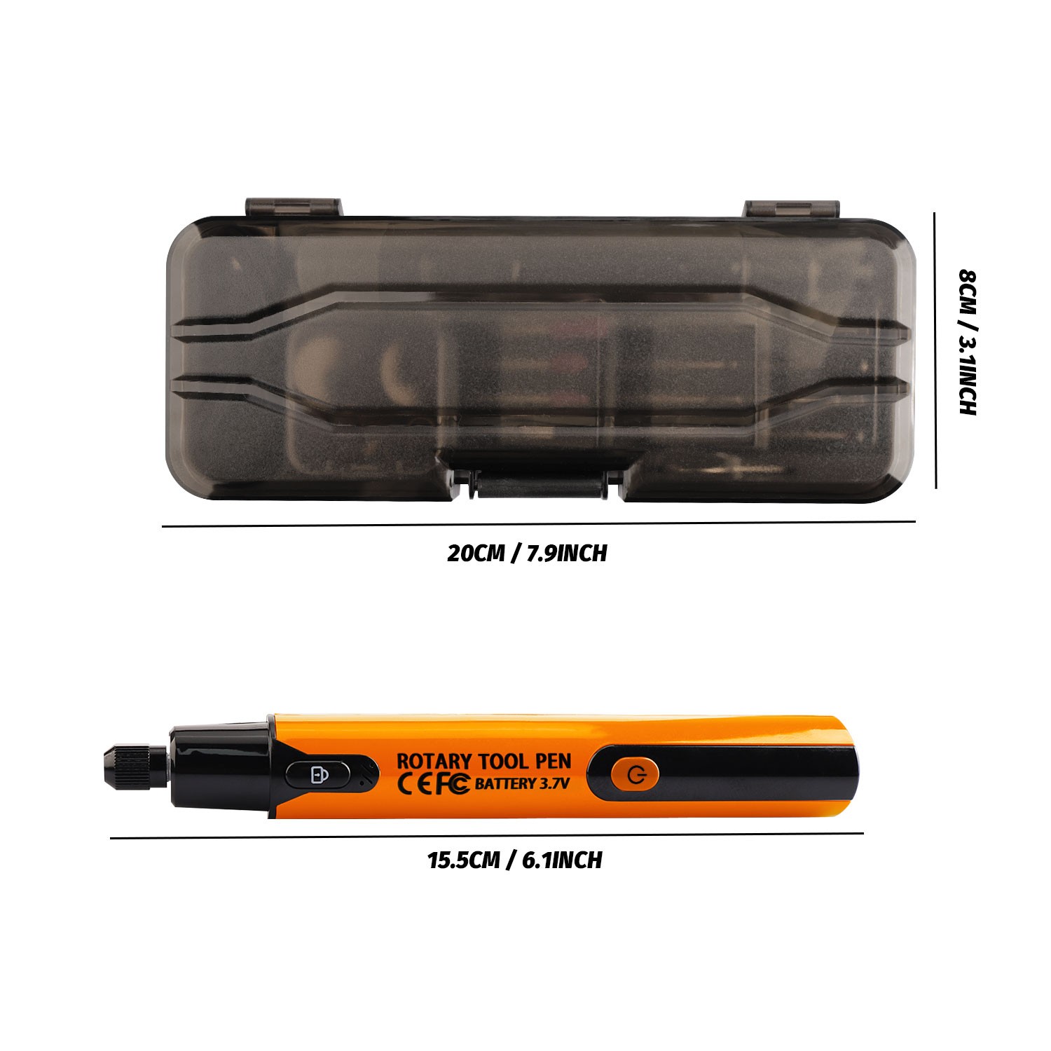 6 Speeds Rechargeable Cordless Rotary Tool Kit Mini Rotary Tool 40pc Accessories