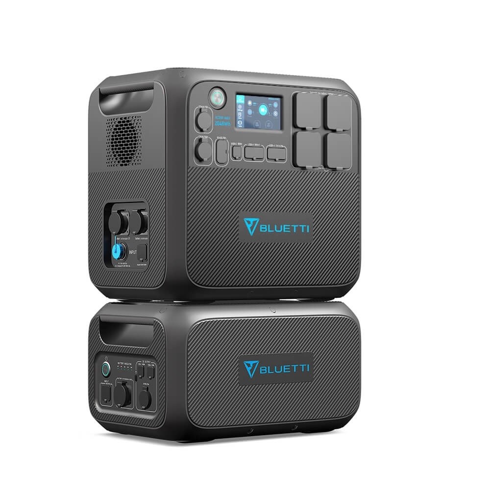 Bluetti AC200MAX 2048Wh LiFePO4 Battery – Solar Generator + B230 Tot 4096 WH
