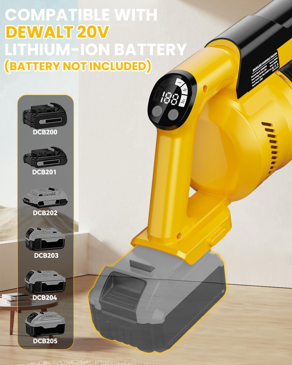 DeWalt 20V Cordless Vacuum 7-in-1 Stick HEPA 35KPa 3 Modes No Battery