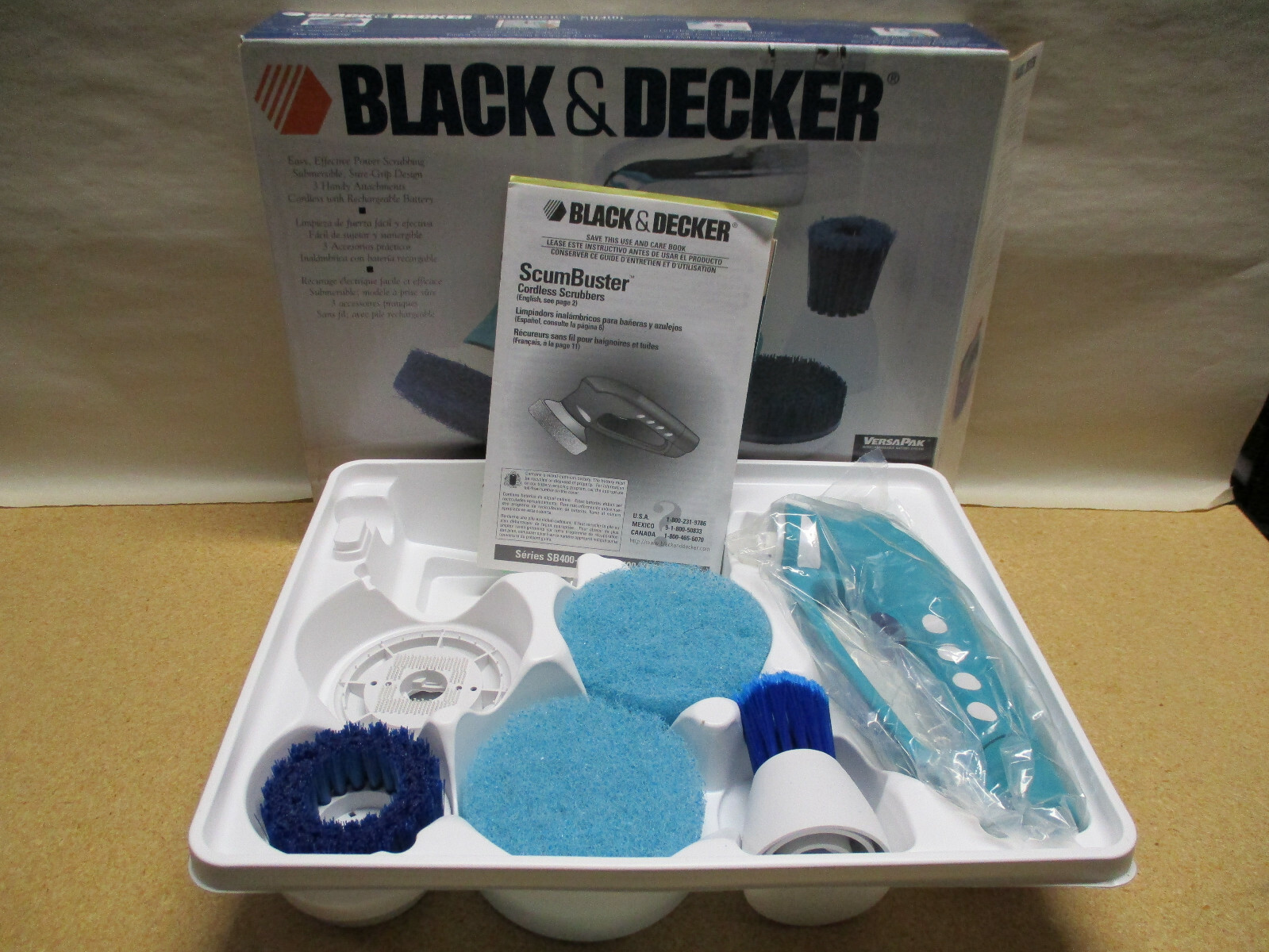 Black & Decker Versapak SB400 Scumbuster 3.6V battery and charger not included
