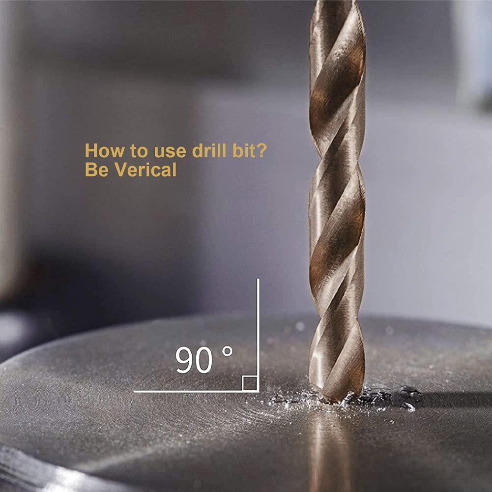 Cobalt Drill Bit Set 1/16″-1/2″ HSS Co5% M35 Jobber Twist Metalworking Drill Bit