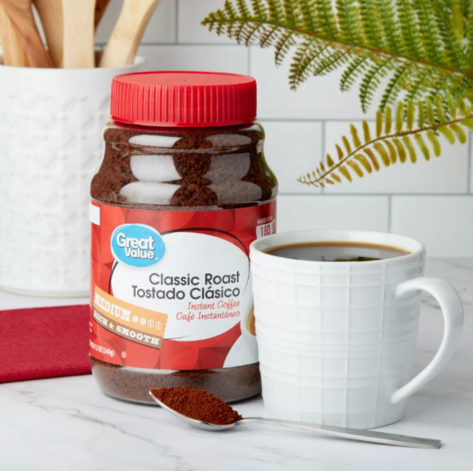 Great Value Classic Medium Roast Instant Coffee, 12 oz