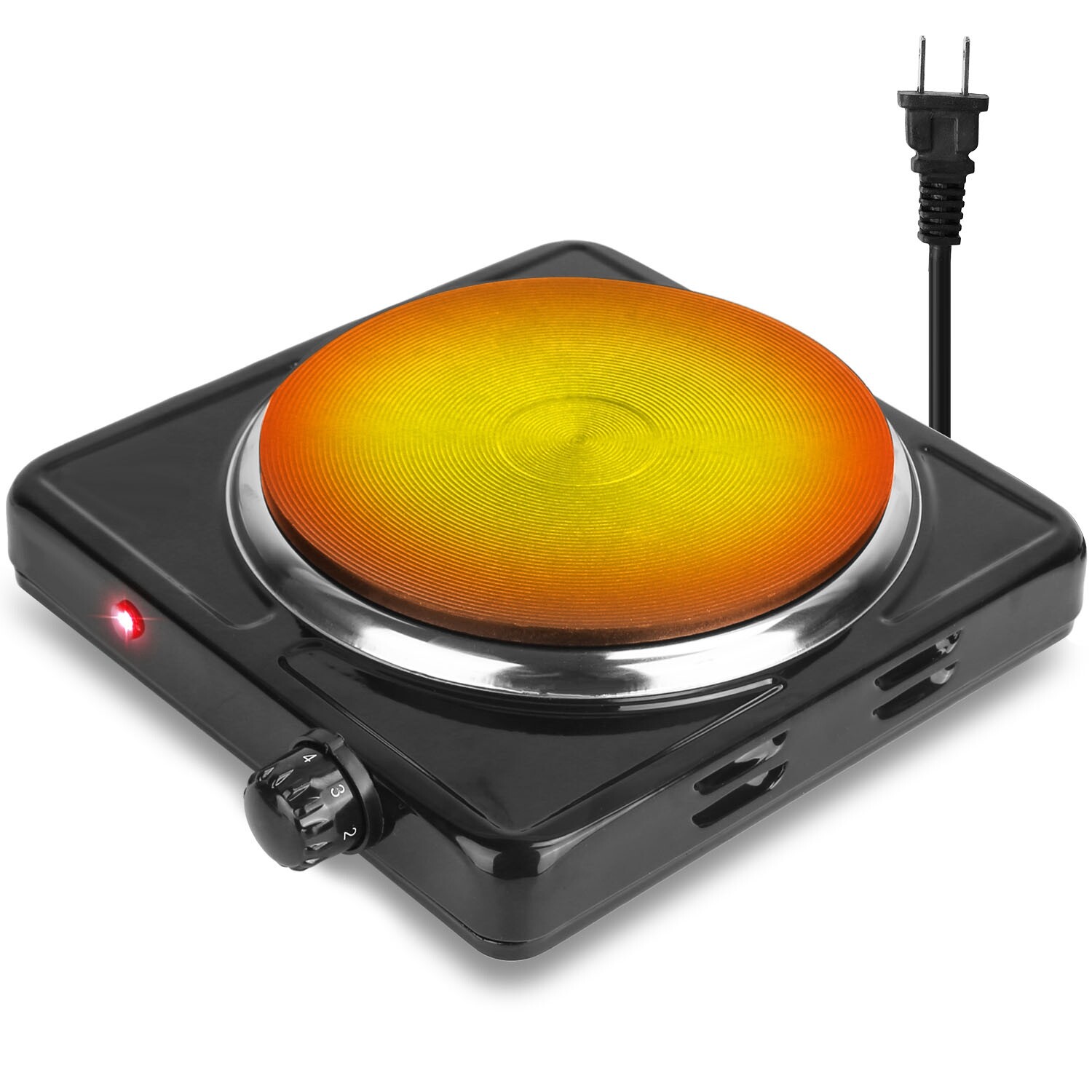 ♨️1500W Portable Single Electric Burner Hot Plate Camping Stove Adjustable 110V