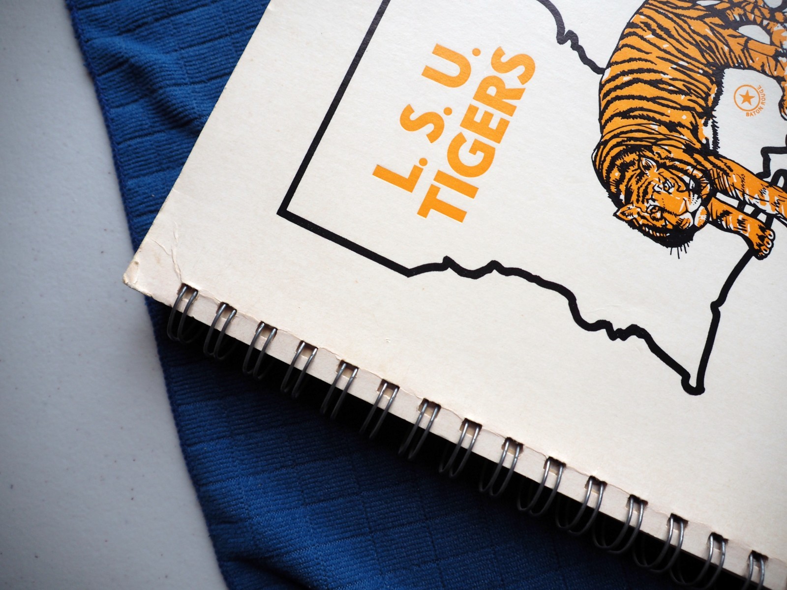 VTG Spiral Bound L.S.U. Tigers Notebook – Bookstore College Ruled 11 IN x 8.5 IN