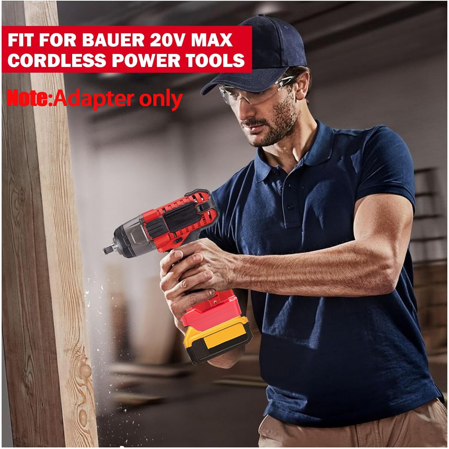 NEW Adapter For Dewalt 18V 20V MAX Li-Ion Battery To For Bauer 20V Power Tools