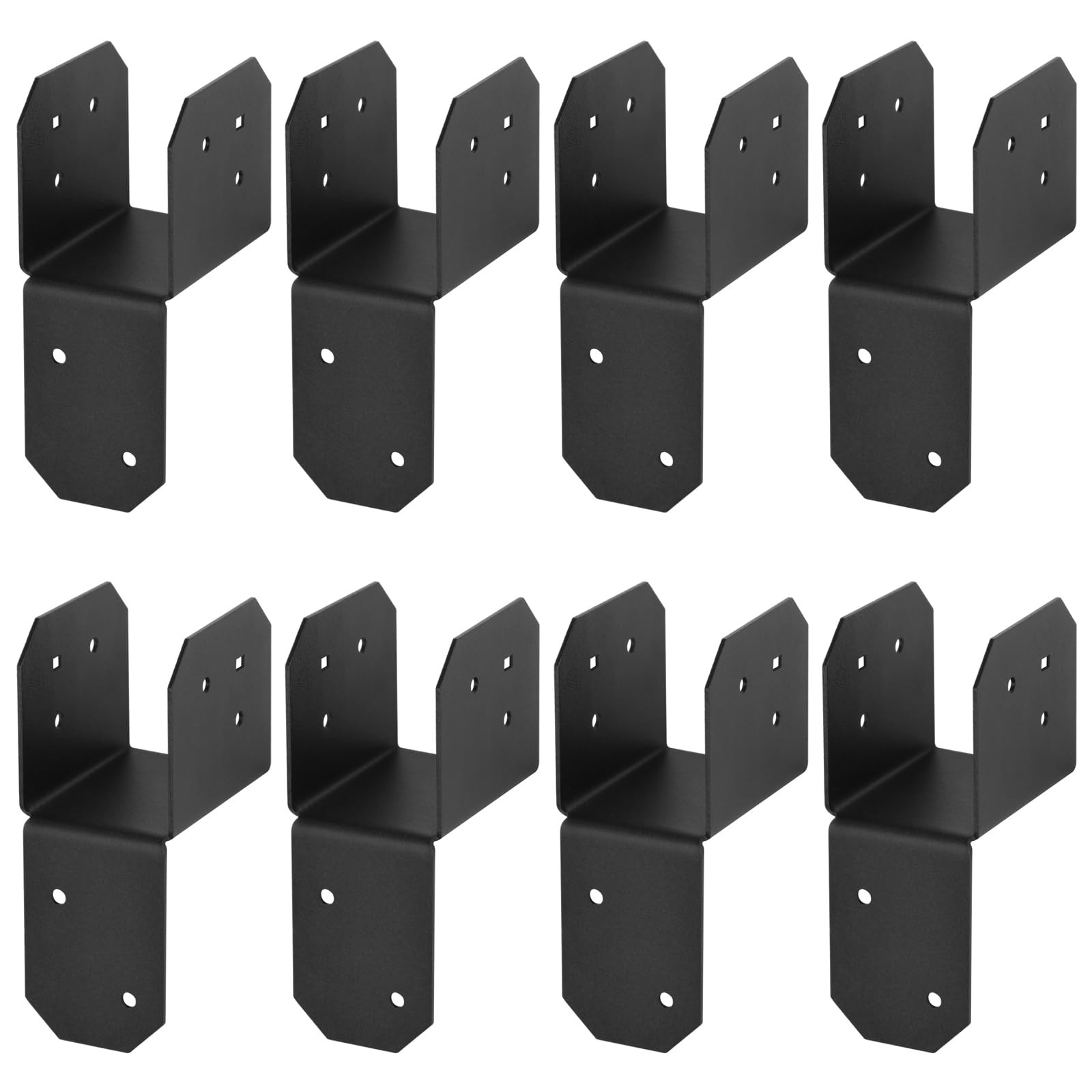 8 Pcs 2×4 Joist Anchor Connector, Post Caps Tie Bracket for Pergola, 17 Gauge
