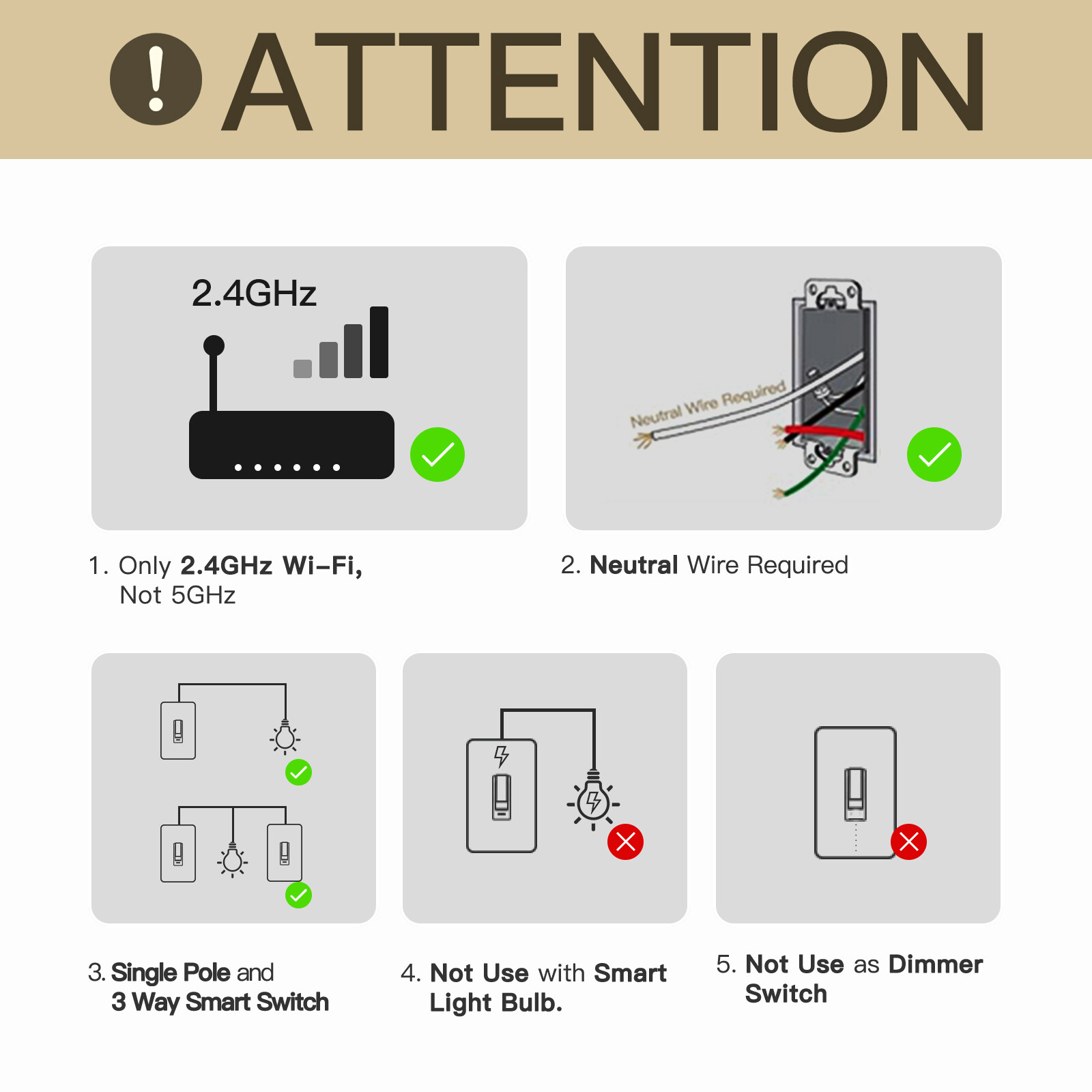 MOES WiFi Smart Toggle Switch 3-Way Wall Light Switch Alexa Google APP Timer