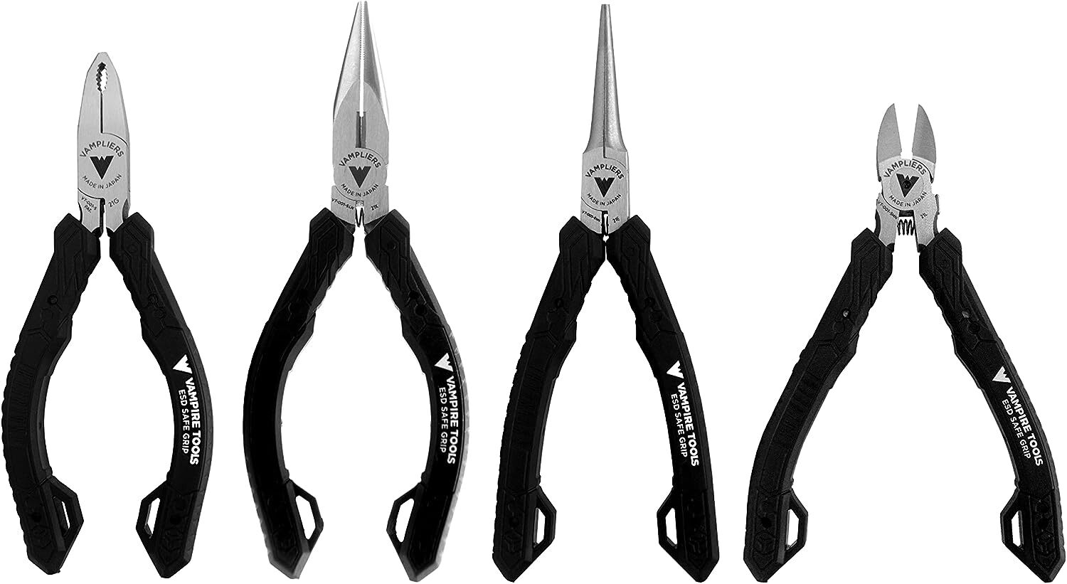 VT-001-S4D VamPLIERS Mini Pliers Set, Stripped Screw Extractor Tool, ESD Safe