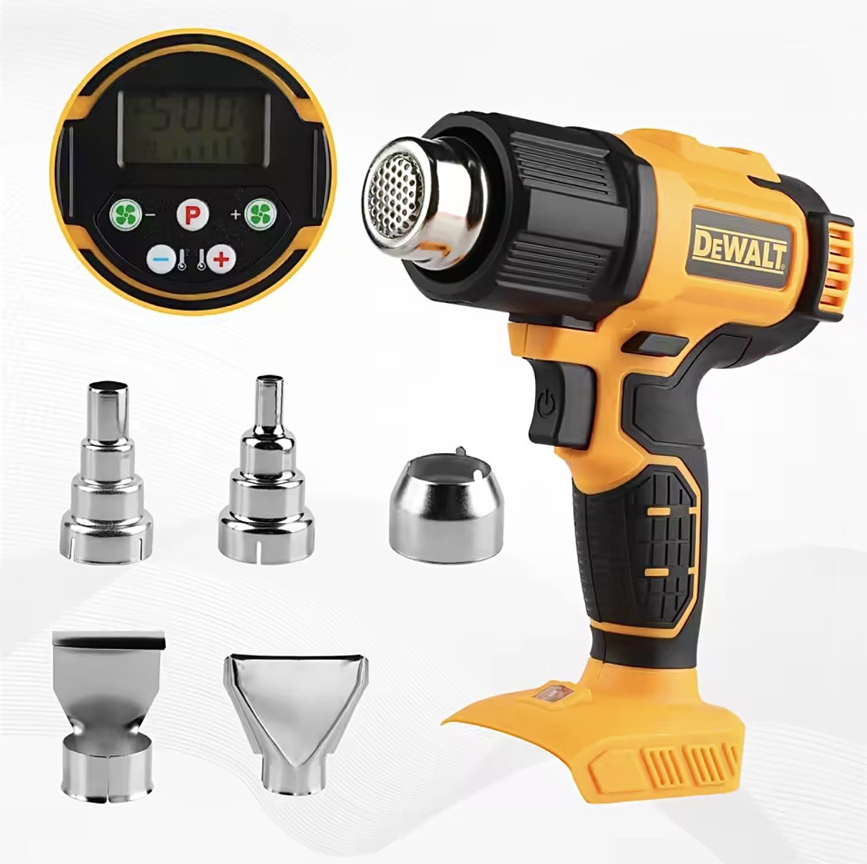 Cordless Heat Gun with LCD Display For DEWALT 20V MAX Battery Hot Air Tool Only