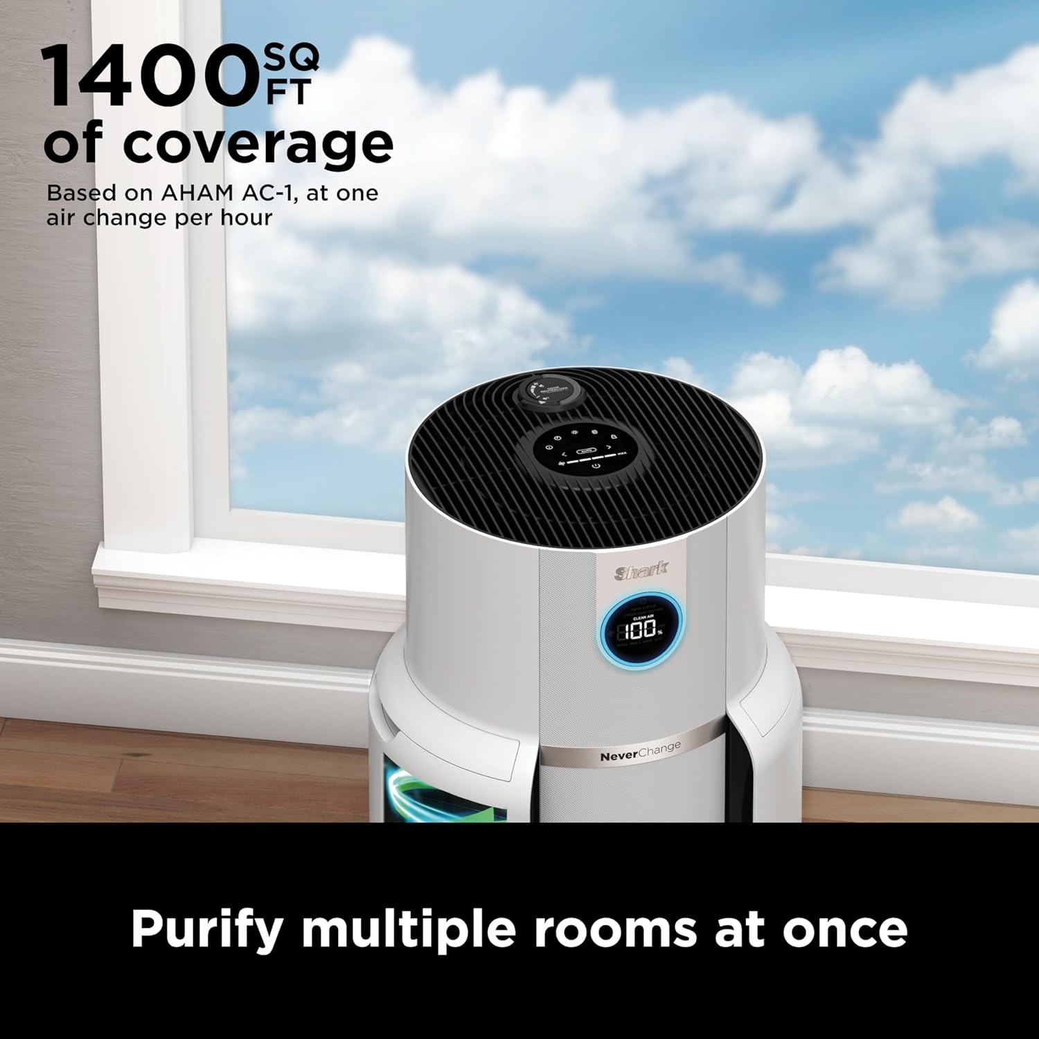 Shark R-HP302 NeverChange Air Purifier MAX, White – Certified