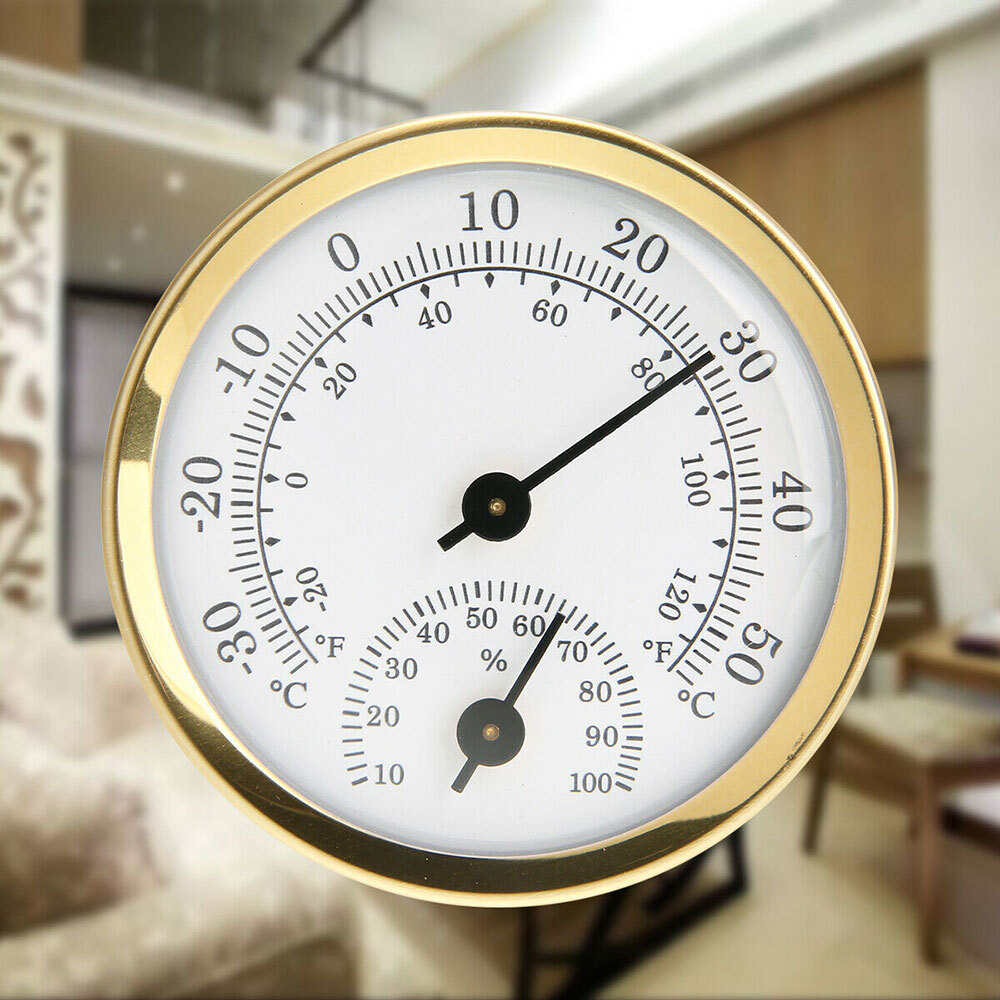 Mini Analog Humidity Temperature meter Gauge Thermometer Hygrometer Household *