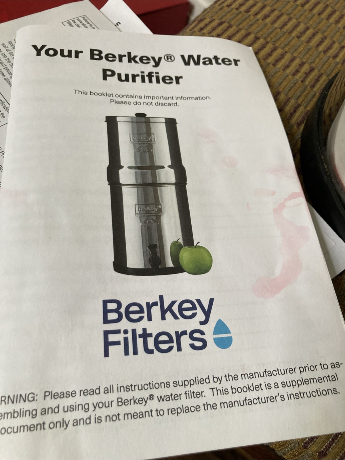 BERKEY 18″ Travel 1.5 Gallon 5.6L Water Filtration System (Filters NOT Included)