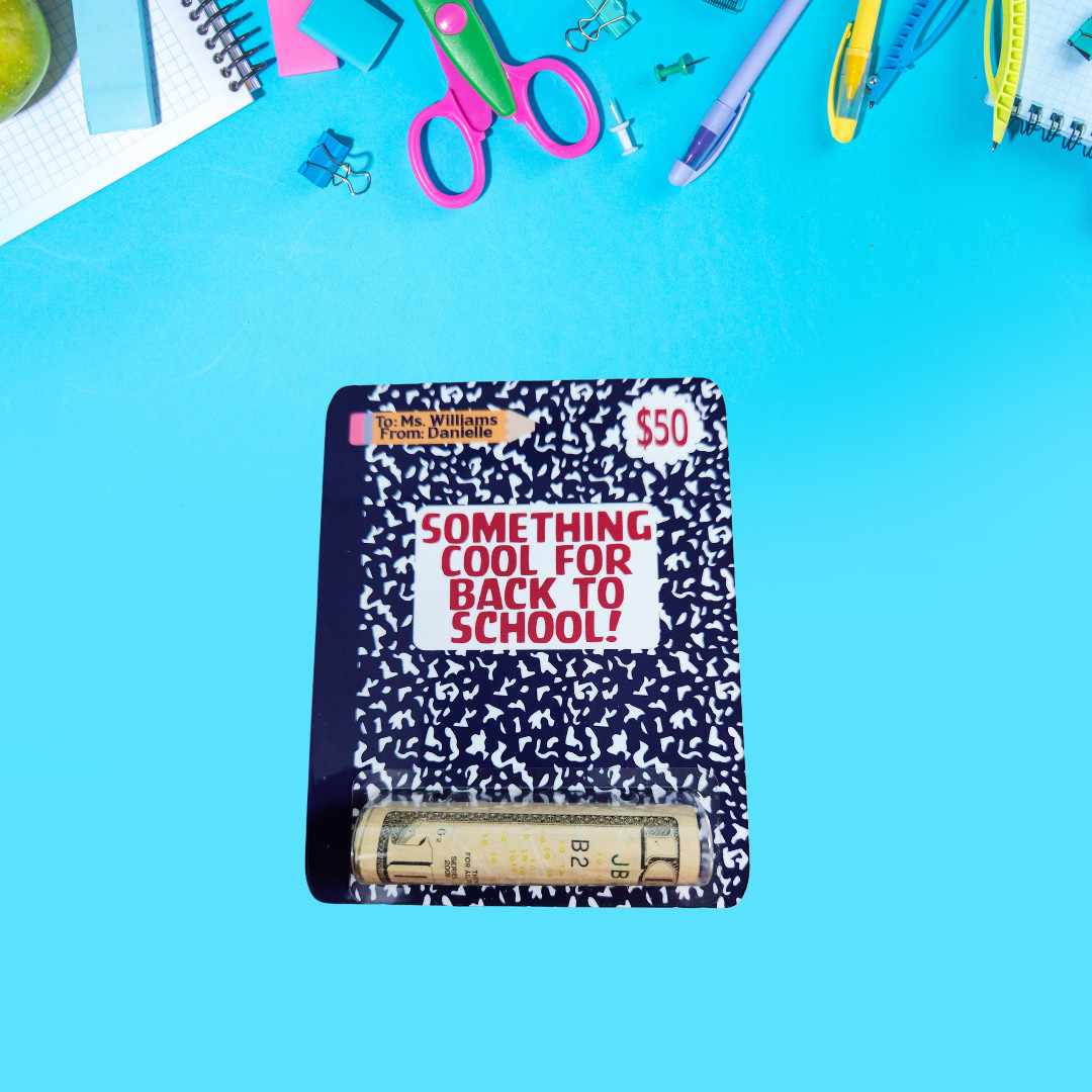 Teacher Money Holder, Back to School Money Card, Teacher Gift, Gift for Teachers