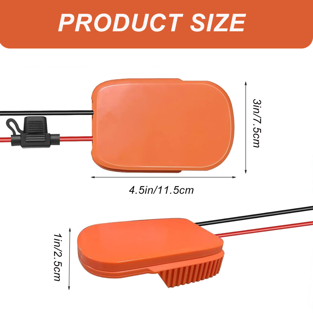 Power Wheels Adapter for Ridgid Battery 18V AEG Li-Ion Dock Power Connection USA