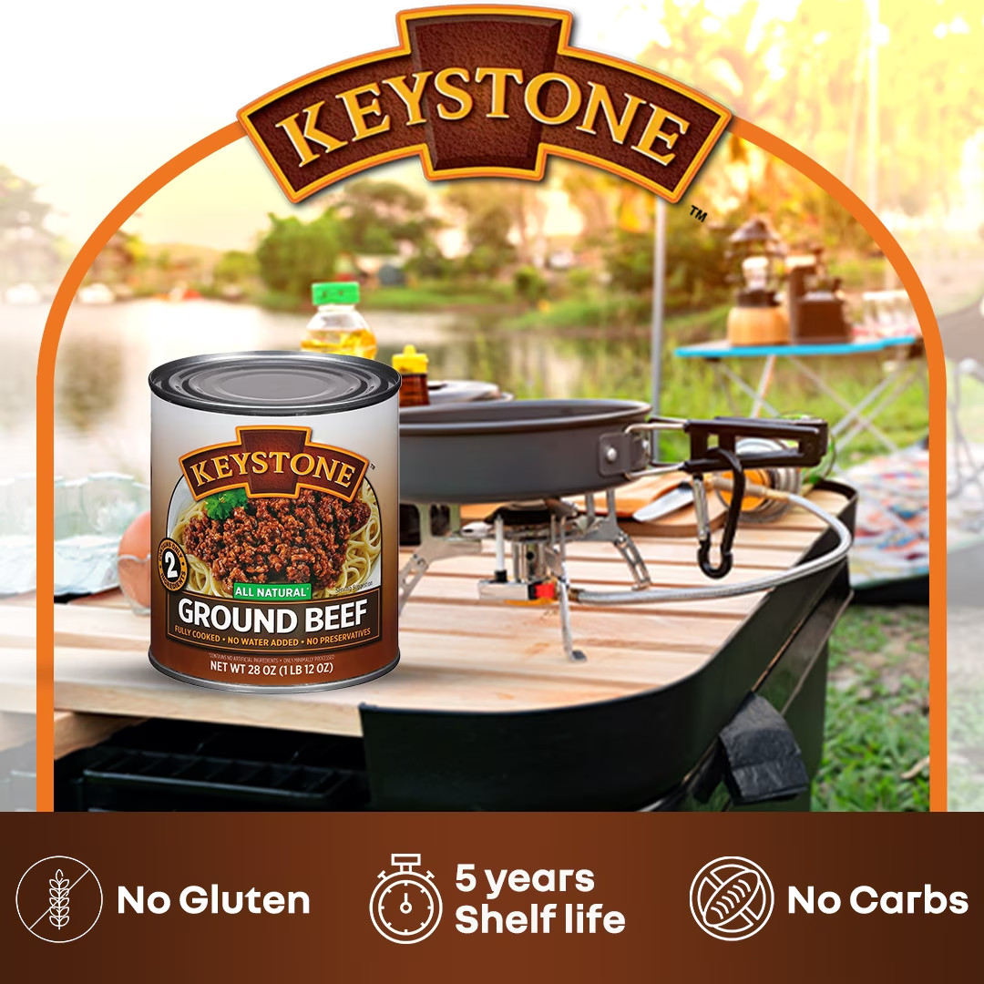 Keystone All natural Ground Beef 28 oz Can, Free Shipping