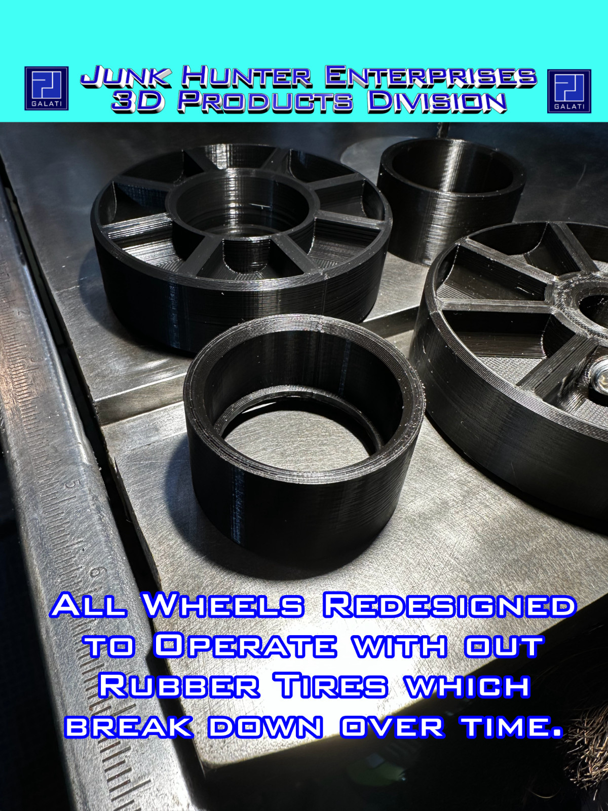 DELTA ROCKWELL 1″ X 42″ Belt Sander Grinder Wheel Set with or Without Bearings