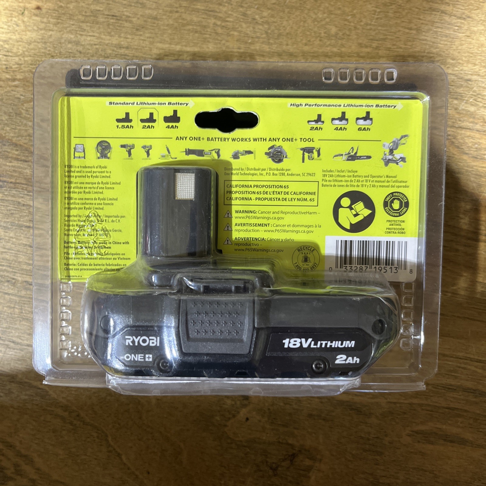 Ryobi PBP006 Lithium-Ion Battery