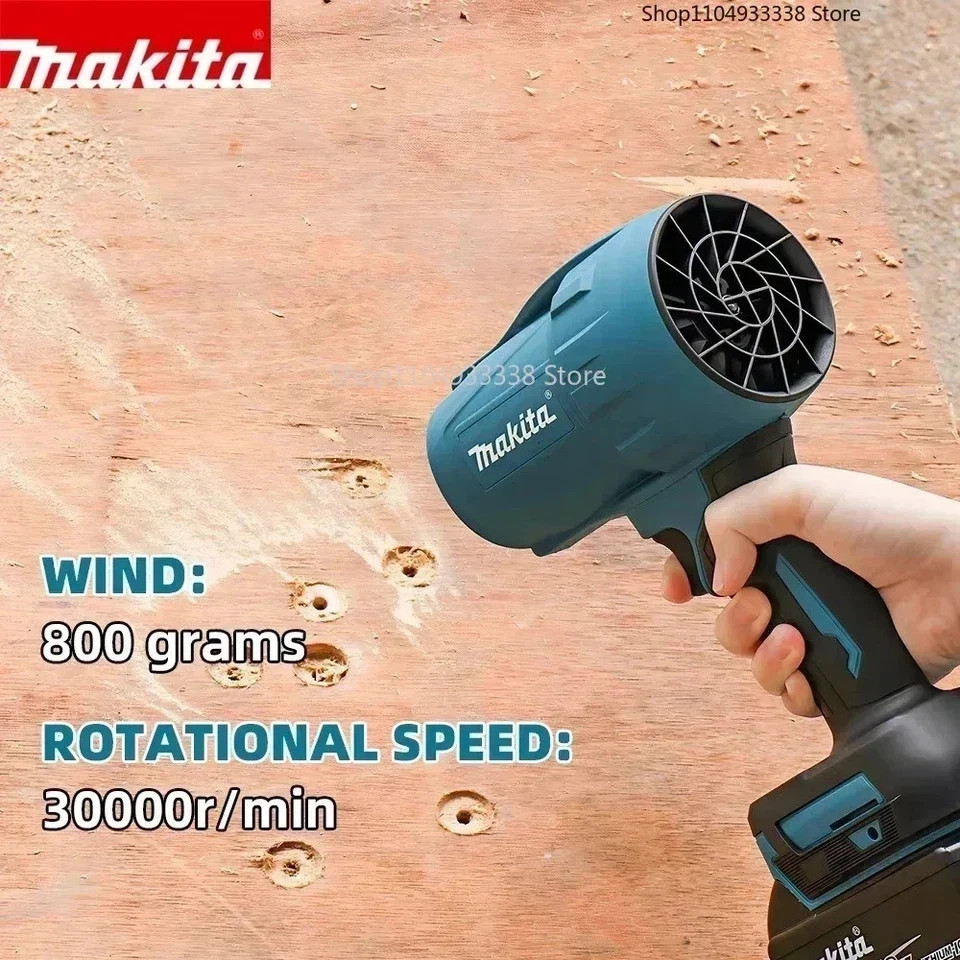 Makita 18V 30000RPM Turbo Jet Blower Violent Fan Electric Air Duster w/ LED Ligh