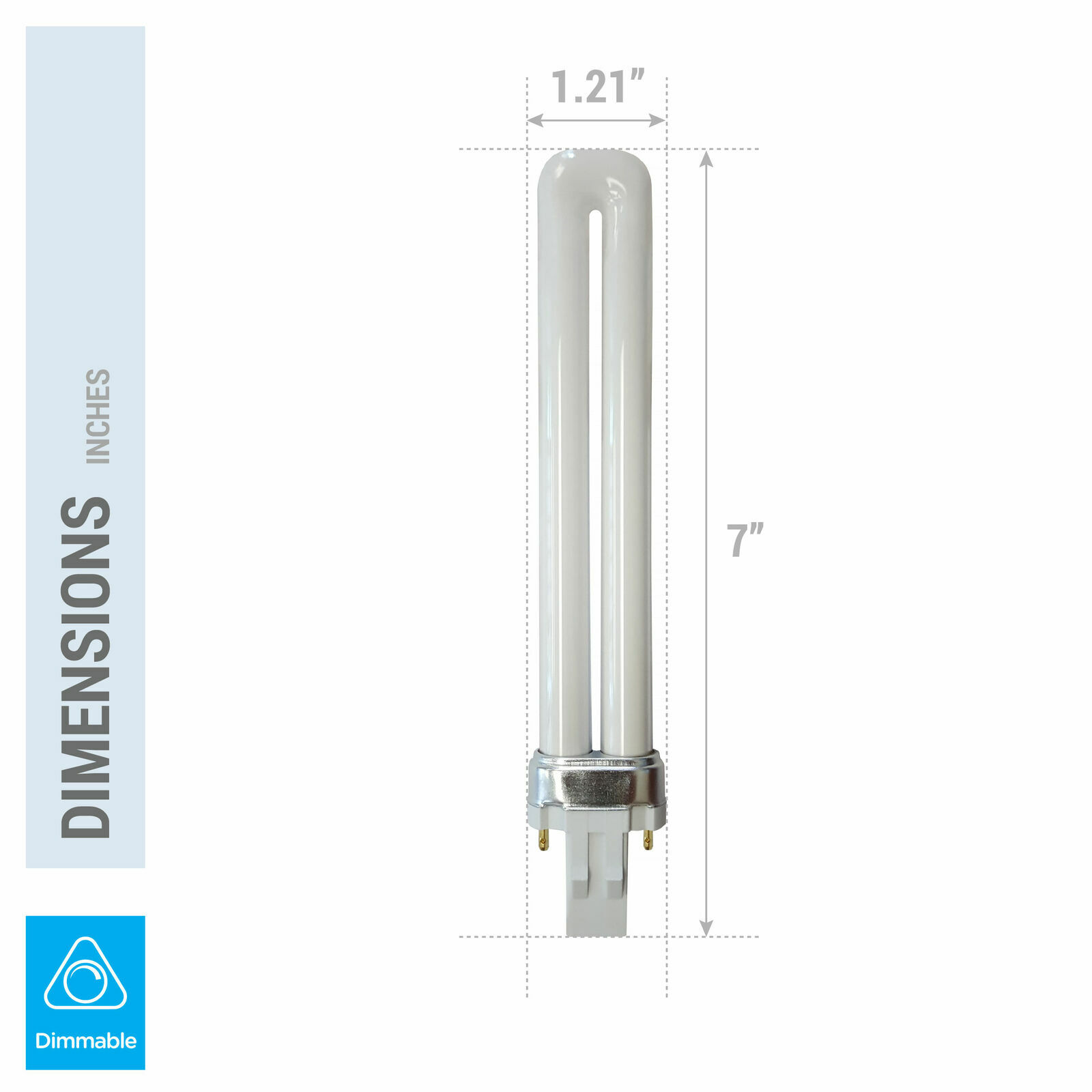 4 Pack PL13S PLS13 27 ECO CFL Plug-In 13W Watt T4 Bi 2-Pin GX23 2700K Soft White