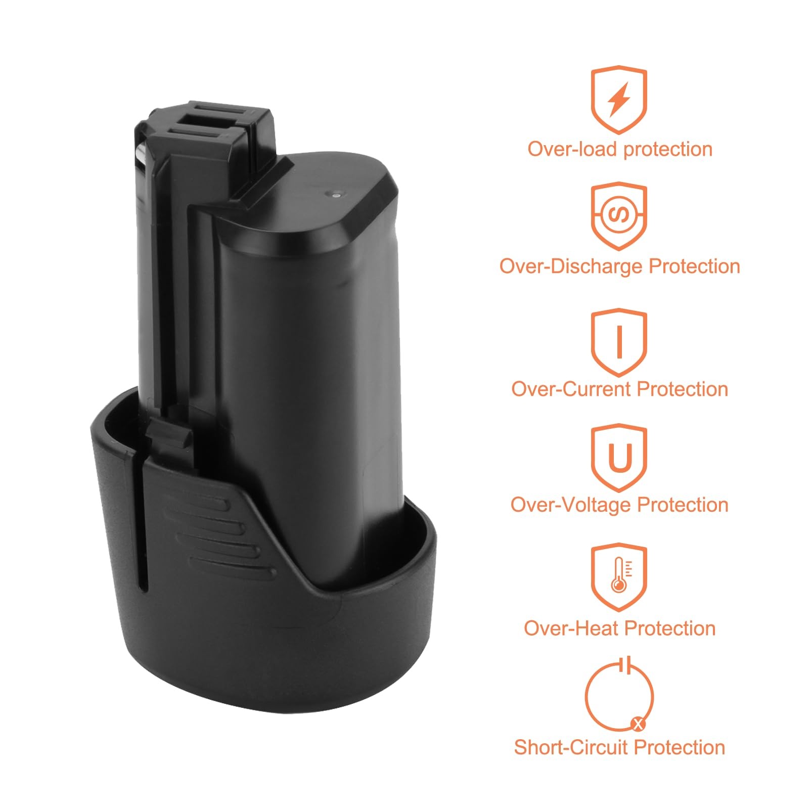10.8V and 12V 3.5Ah Battery Compatible with Bosch BAT411