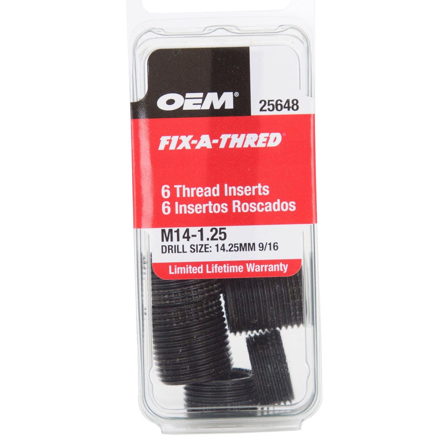 OEMTOOLS 9/16 in. Stainless Steel Non Locking Helical Thread Insert M14 – 1.25 m
