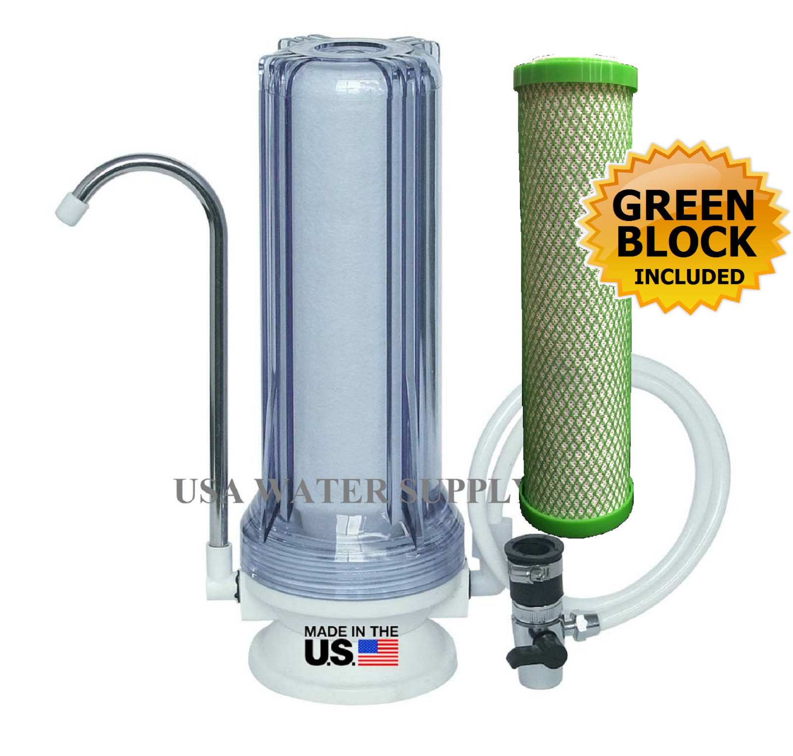 Counter Top Single Stage Drinking Water Filter – Chlorine,Taste & Odor Reduction