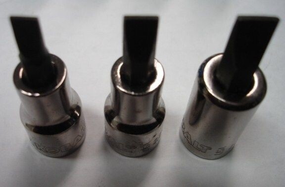 Kobalt 22468SET 3pc. 3/8″ DR. Slotted Bit Tips USA