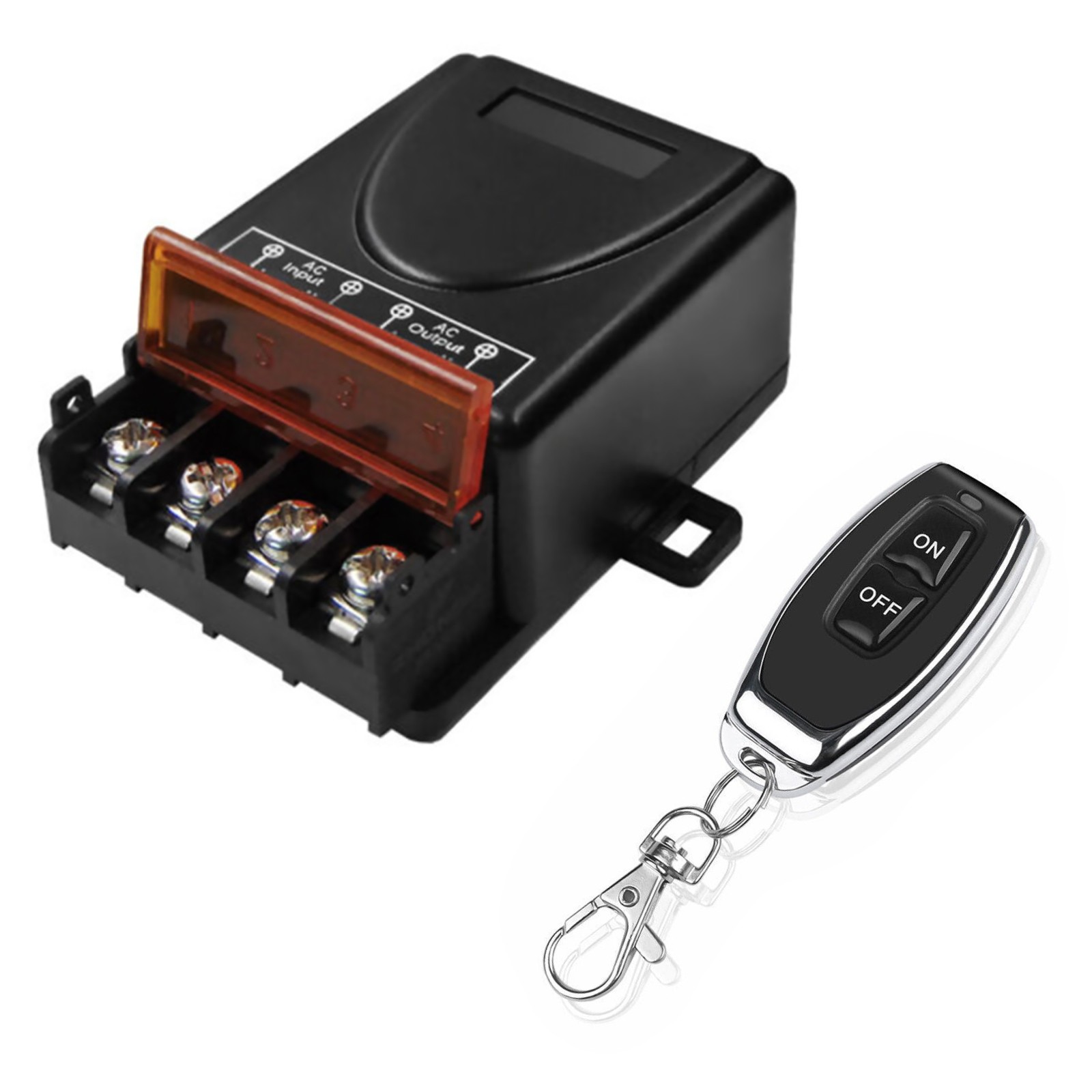 AC 90-220V 30A RF Relay Wireless Remote Control Switch + 433MHz Remote