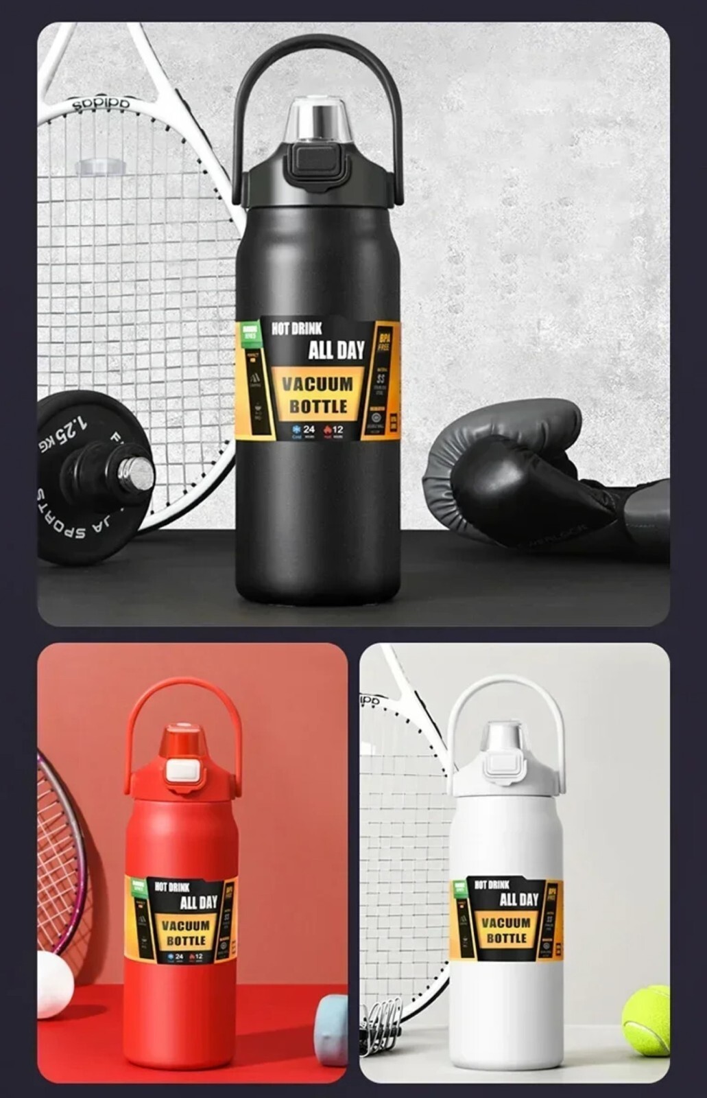 Stainless Cup Thermal Cold Hot Thermos Insulated Stainless Steel Water Bottle