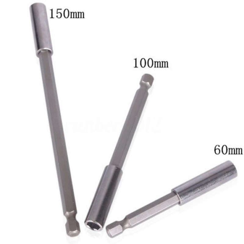 Magnetic Bit Holder Set Extensions 3″ 4″ 6″ Quick Change 1/4″ Hex Shank Chic