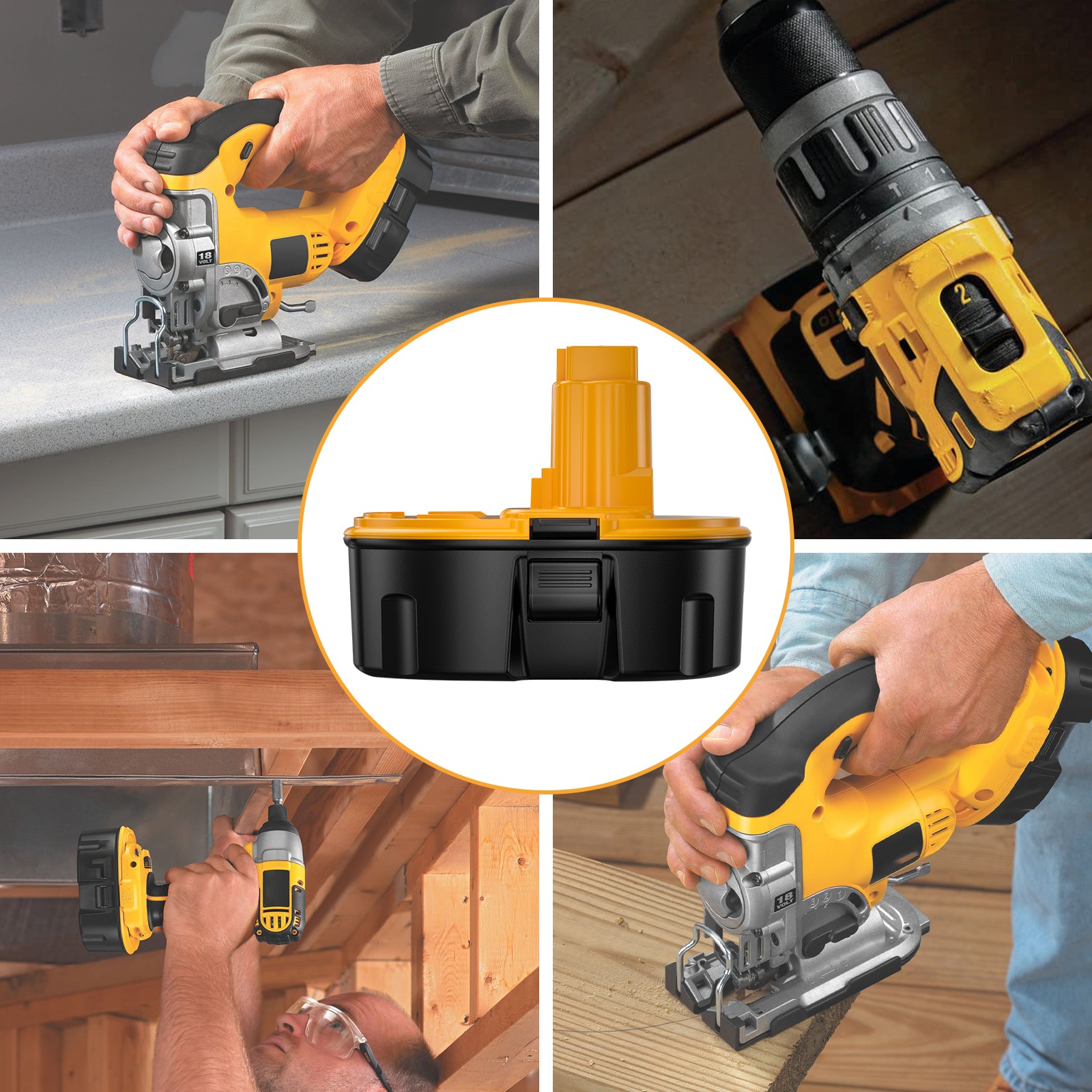(2PACK) 18 Volt XRP 7.0AH NI-HM Battery for DeWalt DC9096-2 DC9098 DC9099 DW9096