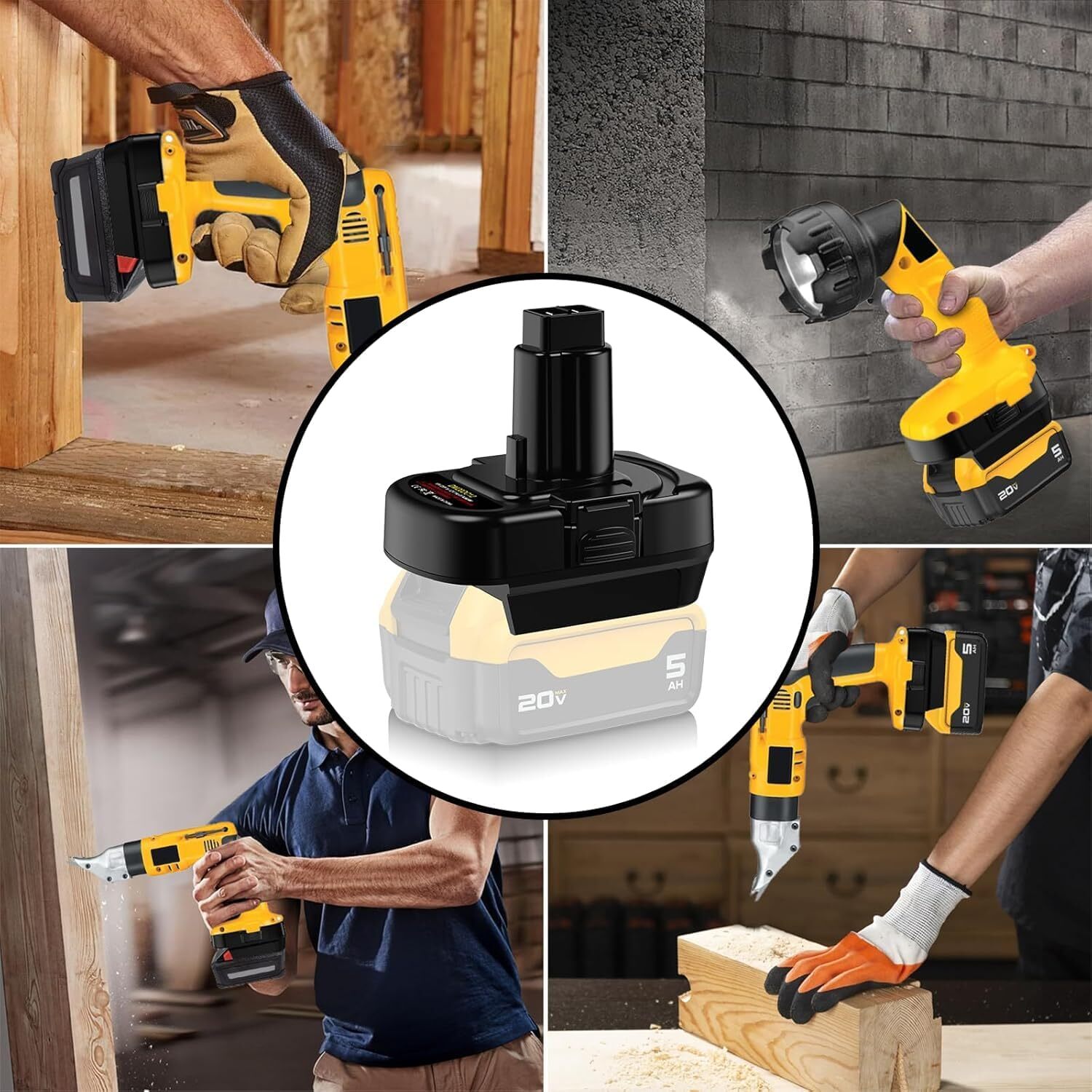 Battery Adapter for Dewalt 20V Battery Convert to for Dewalt 12V tool DM20DC12