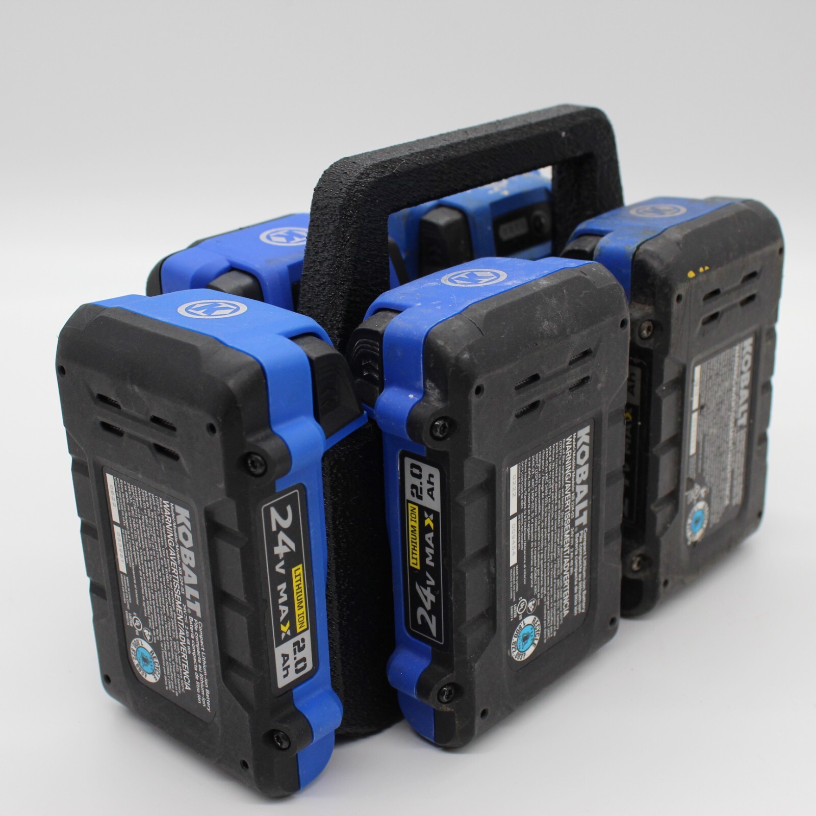 Kobalt 24 volt 6 Slot Battery Caddy Carrying Case Battery Holder
