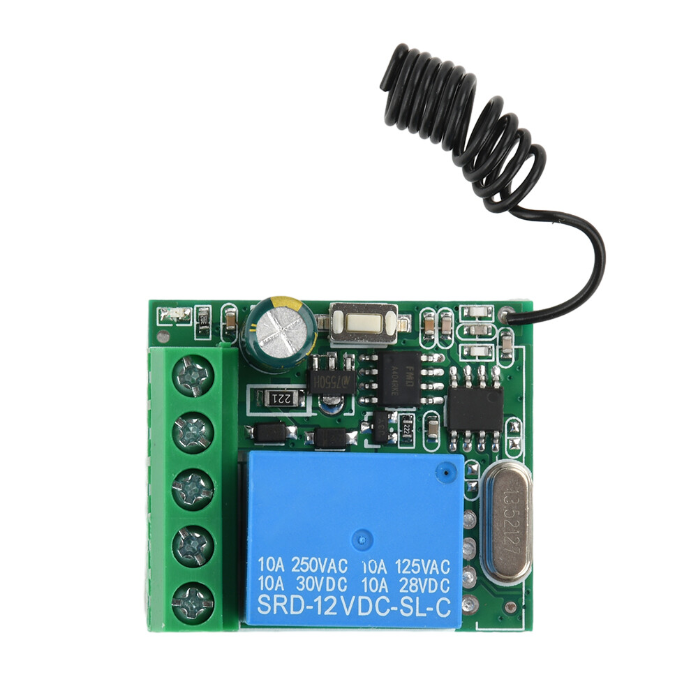 433Mhz Universal Wireless Remote Control Switch With Relay Receiver Module DC12V