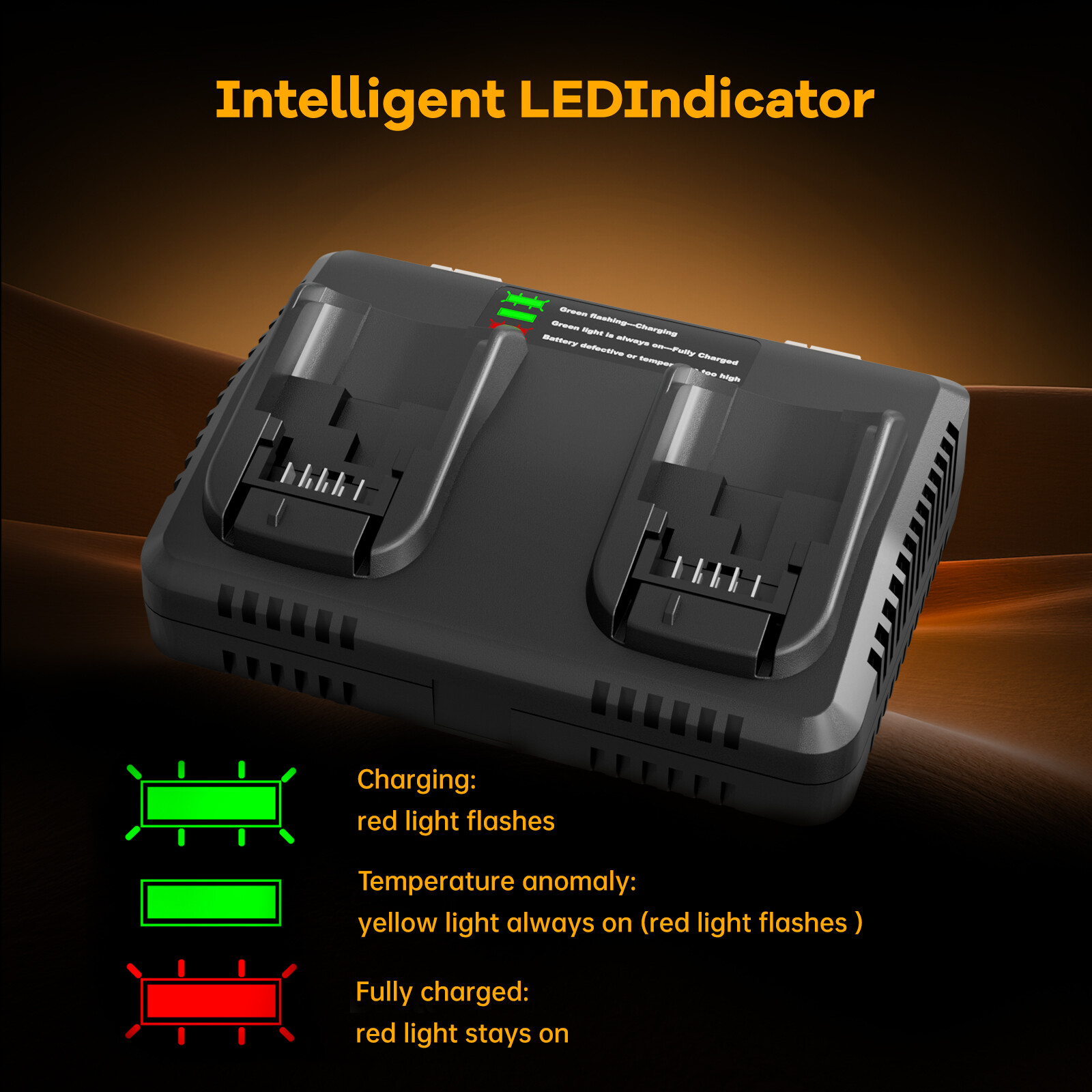 Replacement Battery Charger For Dewalt 20V 20 Volt Max Lithium Ion DCB112 DCB102