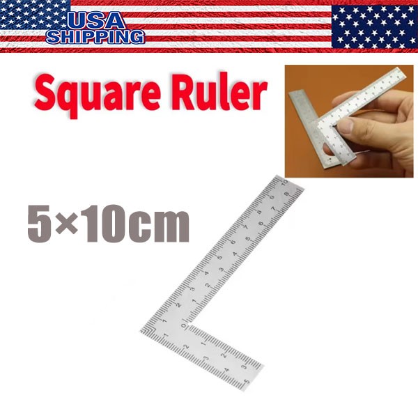 Right Angle Ruler Stainless Steel L Square Ruler Small Measuring Layout Tool