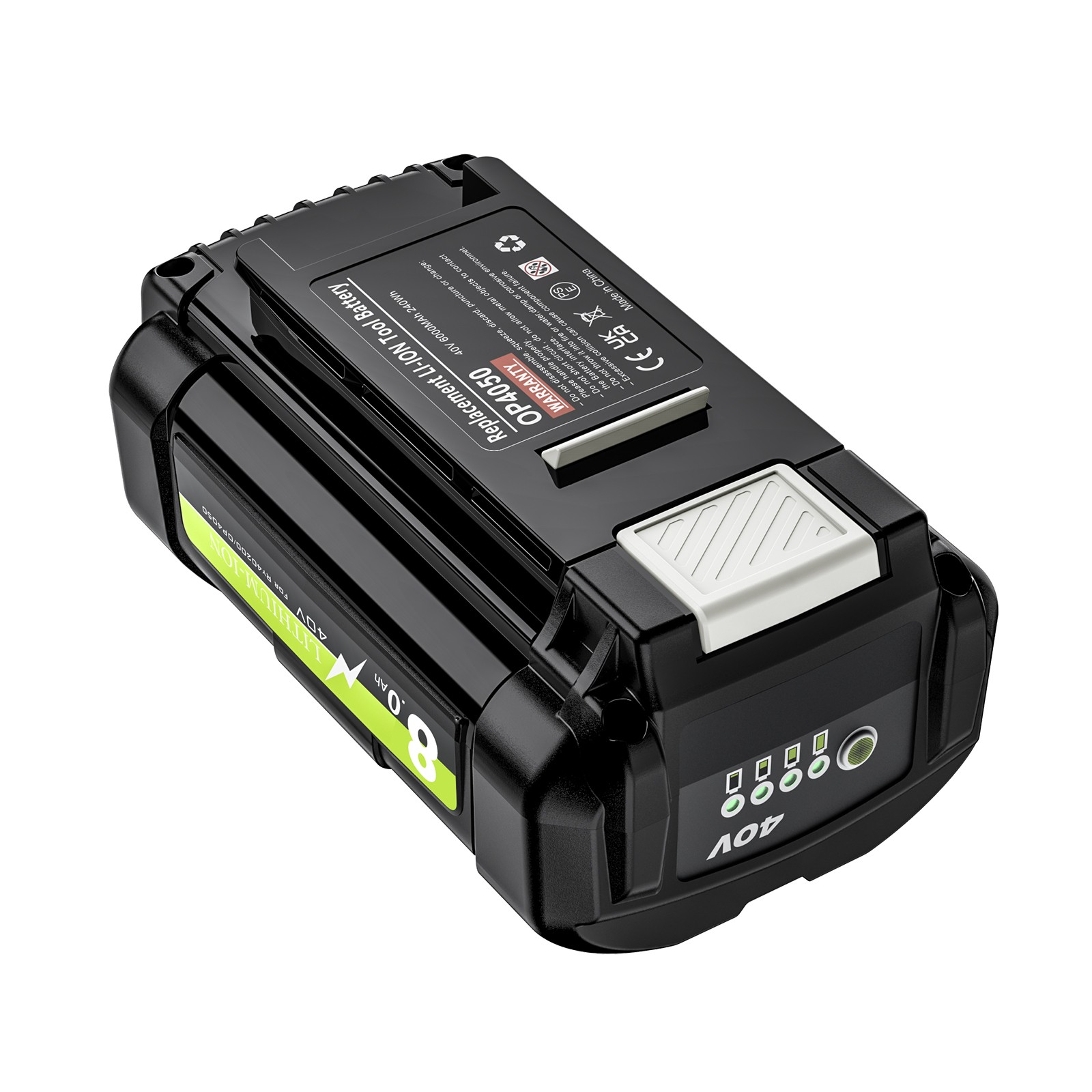 8Ah-10Ah Replacement For Ryobi 40V High Capacity Lithium Battery OP4050 OP40261